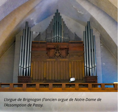 L'orgue de Brignogan (l'ancien orgue de Notre-Dame de l'Assomption de Passy.